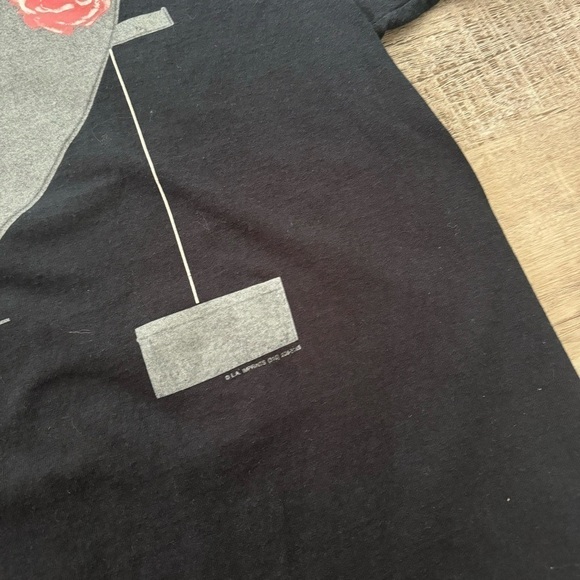 Vintage fruit loom tuxedo t shirt fits men’s L black purple red white - Picture 5 of 6